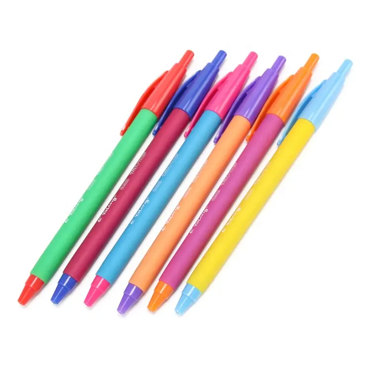 Yalong卸売自動販促用プラスチックペン格安マルチカラーボディボールペン