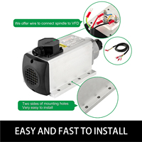 Zhong Hua Jiang Square ER25 220V/380V 4KW Moteur de broche CNC refroidi par Air avec Kit VFD pour Machine de gravure de routeur CNC