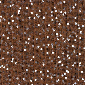 NUEVO OEM precio al por mayor encaje marrón tela transparente bordado lentejuelas para sombrero - Product Image 4