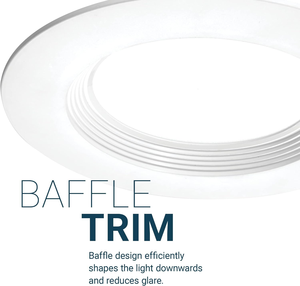 홈 장식 개장 매입형 통 AC120V 5/6 인치 2700K-5000K E26 베이스로 선택 가능한 라운드 슬림 <span class=keywords><strong>LED</strong></span> potlight - Product Image 3