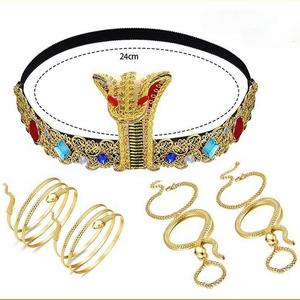 <span class=keywords><strong>Diadema</strong></span> elástica de serpiente, accesorio de disfraz de <span class=keywords><strong>Cleopatra</strong></span> egipcia - Product Image 3