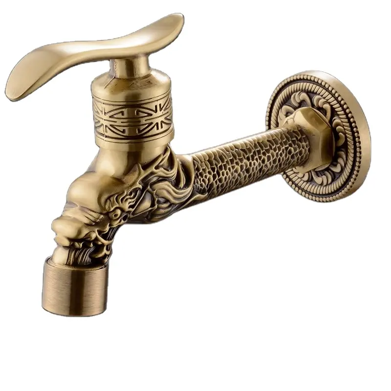 Wall Mounted Bathroom Classic Type of Washing Machine Faucet antique Cold Water Mixer Filter Tap