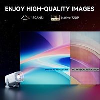 Proyector LCD Inteligente S40PRO Ultrapequeño, Android 14, Chip H723, 150 ANSI Lúmenes, 720P Nativo, Pantalla de 100 Pulgadas, WiFi6, BT5.0