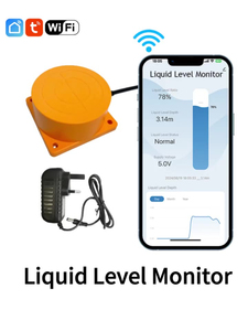 Liquid <b>Level</b> <b>Monitor</b> <b>Smart</b> Life Tuya App Ultrasound Water <b>Level</b> Meter Wifi Remote Digital Controller Water <b>Tank</b> Sensor ME201W - Product Image 2