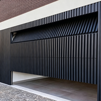 Système de panneaux de levage pliables en alliage d'aluminium pour porte de garage de style grille électrique, pour la sécurité d'entrée de villa moderne