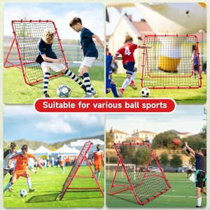 Multifunctional Adjustable Angle Football Training Goal Portable Foldable <b>Soccer</b> Rebound Net for Youth & Adults - Product Image 4