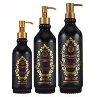 PRO-TECHS Maroc Huile d'Argan Bio Crème Hydratante Profonde Lissante à la Kératine Shampoing Revitalisant pour Soin Capillaire