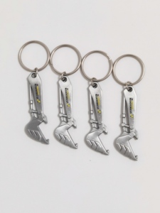 Porte-clés élégants et robustes pour excavatrices avec logo numérique personnalisé pour les entreprises d'ingénierie et les cadeaux pour le personnel - Product Image 6