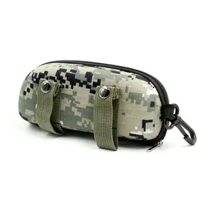 Camuflagem Sunglasses Box EVA Zipper Box Óculos Armazenamento Caso Outdoor EDC Eyewear Acessório Bag