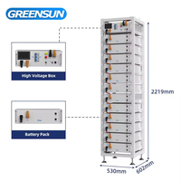 Batterie LiFePO4 haute tension Deye BOS-G Pro avec HMI visuel, extensible de 30 à 900 kWh pour stockage solaire commercial