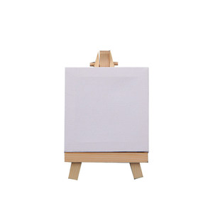 Juego de Mini Caballetes de Lona y Madera Natural al por Mayor de Fábrica, Caballetes de Madera Mini de Varios Tamaños con Lona para Pintura Infantil - Product Image 2