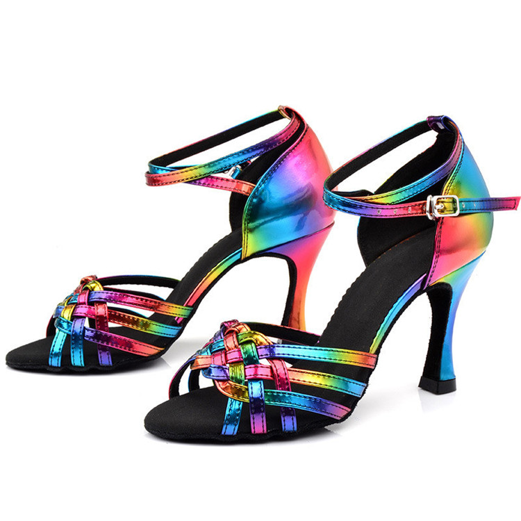 Women Latin Dance Shoes Ballroom Tango Jazz Dancing Shoes High Heel Sandals Wholesale