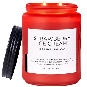 Velas Aromáticas de Cera de Soja Natural Perfumadas con Tapa de Frascos de Vidrio Hechos a Mano de Lujo, Marca Privada, para Decoración del Hogar, San Valentín y Bodas - Product Image 1