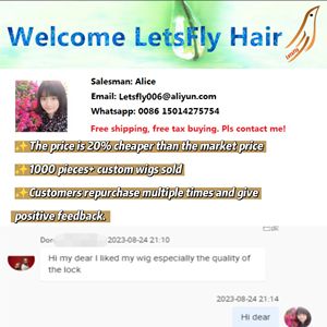 लेट्सफ्लाई 250% पूर्ण कच्चे कुंवारी बालों 13*4 फीता ललाट पिक्सी कर्ली विग पी 430 हाइलाइट और काले रंग के क्यूटिकल अलंग मूल विग - Product Image 2