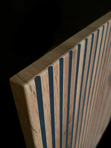 <span class=keywords><strong>Vitrine</strong></span> en verre 104 cm-Porte vitrée, lamelles, éclairage LED-Style Loft (Chêne Wotan/<span class=keywords><strong>Noir</strong></span>) Largeur 104 cm Hauteur 126cm Profondeur 39cm - Product Image 5