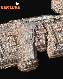 GEMLOVE Wholesale Jewelry Pendants <b>Charms</b> Cuban Hip-Hop Style Letter Pendant For Men Gift - Product Image 6