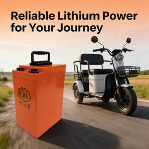 แบตเตอรี่ LiFePO4 60V 50Ah พร้อมระบบ BMS ในตัว, วงจรการใช้งานแบบ Deep Cycle และอายุการใช้งานยาวนาน, ส่งตรงจากโรงงานสำหรับการเปลี่ยนแบตเตอรี่รถยนต์ไฟฟ้า (<span class=keywords><strong>2</strong></span> ล้อ/<span class=keywords><strong>3</strong></span> ล้อ) - Product Image 1