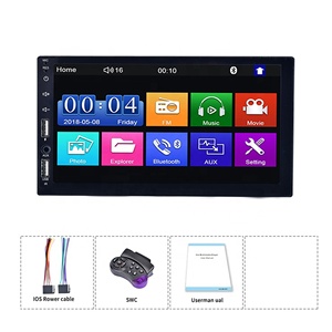 Hệ Thống <span class=keywords><strong>Android</strong></span> 12.0 7 Inch Âm Thanh Dvd Xe Hơi Thông Dụng 1 Din Với Màn Hình IPS Radio Xe Hơi 1920*1080 - Product Image 4