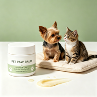 Baume pour pattes d'animaux pour chiens et chats, hydratant, apaisant, protection quotidienne des pattes, naturel, OEM, ODM, étiquette privée