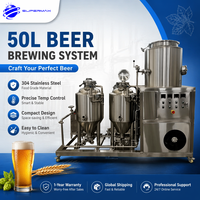 Machine à brasser de la bière de 50 L, cuve de fermentation, système de micro-brasserie pour les petits pubs, restaurants et hôtels, facile à utiliser