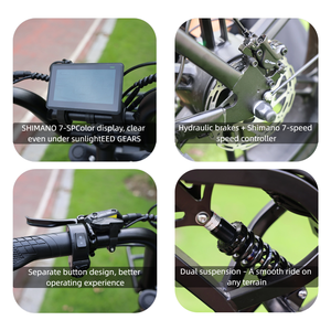 Vélo électrique ultra léger Fatbike V20 <span class=keywords><strong>Pro</strong></span> à cadre en acier à dégagement rapide pour un transport facile - Product Image 3