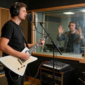 Guitarra Eléctrica Semisólida Fabricada en China, Guitarra Eléctrica <span class=keywords><strong>de</strong></span> Madera Maciza con Sonido Rico - <span class=keywords><strong>Precio</strong></span> Económico para Principiantes, Práctica Diaria - Product Image 3