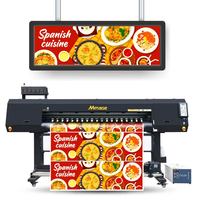 Impresora de Inyección de Tinta UV de Rollo a Rollo Mimage de 1.8 m (6 Pies), Impresora de Pancartas con Película CMYK W V, Material de Publicidad para Interiores y Exteriores, Plotter