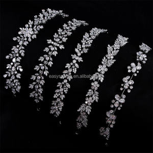 Tiara de circón cúbico de lujo para RE4699-<span class=keywords><strong>2</strong></span>, diadema nupcial completa de CZ, accesorios para el cabello de boda, joyería - Product Image 1