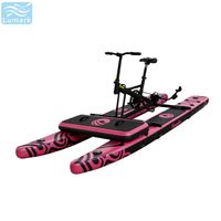 Long ponton flottant monoplace avec cadre en aluminium et tapis flottant avant, faible résistance pour rivière, pliable, de Chine Lumark