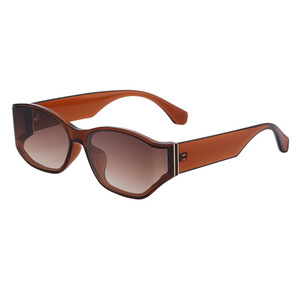 Nuevas gafas de sol curvadas para mujer, montura de PC UV400, ligeras, para conducir, fiestas, estilo al aire libre, HRH-3676 - Product Image 3
