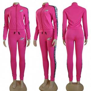 Abiti Firmati Autunno Inverno 2024 Marchi Famosi Tute da Ginnastica da Donna Casual a Maniche Lunghe con Cerniera Abbigliamento di Marca di Lusso - Product Image 3