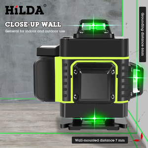 Nivel láser, herramienta de nivelación de 16 líneas, luz verde, 4d, nivelado automático, <span class=keywords><strong>360</strong></span>, con pantalla LCD, para construcción, venta al por mayor de fábrica - Product Image 4