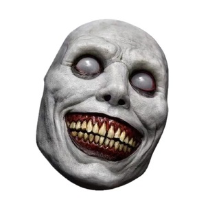 Máscara <span class=keywords><strong>de</strong></span> Exorcista Sonriente, Máscara <span class=keywords><strong>de</strong></span> Demonio con Ojos Blancos Espeluznantes, Disfraz <span class=keywords><strong>de</strong></span> Halloween, Accesorio <span class=keywords><strong>de</strong></span> Cosplay, Máscara <span class=keywords><strong>de</strong></span> Fantasma Aterrador - Product Image 4
