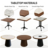 Ensemble table et chaises rondes en bois massif XY, modernes et durables, pour restaurants et cafés