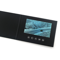 Boîte vidéo magnétique promotionnelle en gros avec écran LED, boîte cadeau vidéo LCD