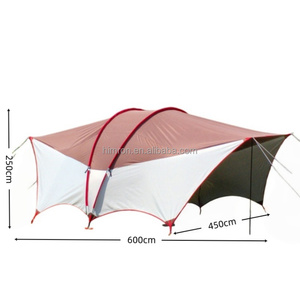 Grande bâche <span class=keywords><strong>tunnel</strong></span> spacieuse, protection solaire, imperméable, pergola, bâche de camping robuste pour extérieur, barbecue, tente portable - Product Image 2