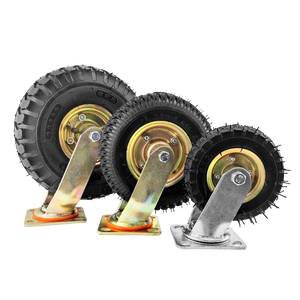 Gummi rolle 6 Zoll 8 Zoll <span class=keywords><strong>10</strong></span> Zoll fest aufblasbare Rolle pneumatische Lenk rolle - Product Image 3