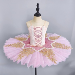 <span class=keywords><strong>Costume</strong></span> da ballo pre-professionale per bambine, modello Coniglietto nel Giardino, tutù a pancake economico per spettacoli - Product Image 1