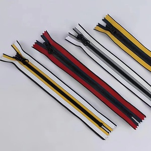 Cremallera fabricante color personalizado #5 pegamento diente resina apertura impermeable Nylon cremallera - Product Image 2