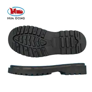 Sole Expert Huadong Solid Boots Outsole Calzado Vulcanized Rubber Work Shoe Sole For Men