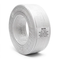Câble plat multiconducteur gainé BVVB 2x1,5 2x2,5 3x1,5 3x2,5 mm² Câble d'alimentation rigide en cuivre à conducteurs parallèles jumeaux
