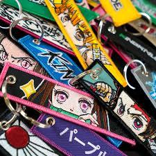 Populaire anime tissé Jet tag porte-clés anime broderie porte-clés Feric porte-clés étiquette - Product Image 5