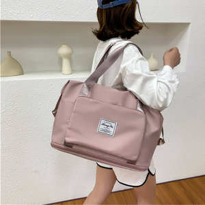 Sacs de voyage pliables et extensibles personnalisés avec logo, grande capacité, sacs de <span class=keywords><strong>week</strong></span>-<span class=keywords><strong>end</strong></span>, sacs de voyage, sacs à main tendance - Product Image 5