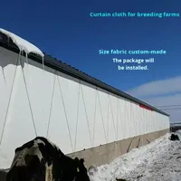 Nouveau tissu de rideau roulant imperméable en PE pour l'élevage, pour porcheries, fermes bovines et abris pour moutons, perméable à la lumière et résistant à la pluie
