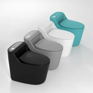 Nút Nhấn Gắn Trên Sàn Siphon Xả Bồn Cầu Một Mảnh Màu Đen - Product Image 1