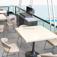 Péniche de luxe personnalisée, ponton, yacht pour pêche, sports et divertissement, restaurant flottant à vendre