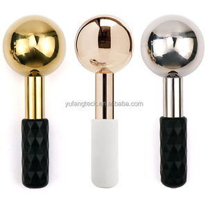 Juego de <span class=keywords><strong>globo</strong></span> de enfriamiento de rodillo de hielo Facial de belleza Bola de masaje criogénico Mini globos de hielo faciales para cara Oro Acero inoxidable de mano - Product Image 6