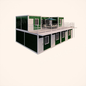 Casa Contenedor de Dos Pisos, Diseño Industrial Rectangular, Espesor Estándar para Uso en Obras de Construcción - Product Image 4