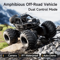 Voiture RC 4DRC Y10 Watch Sensing à l'échelle 1:14, véhicule amphibie tout-terrain 4x4, grandes roues, télécommande 2.4G