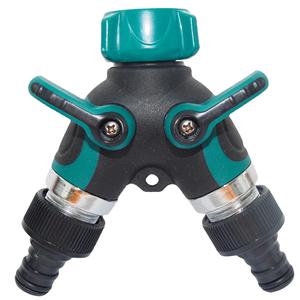 Connecteur de robinet en forme de Y pour l'arrosage du jardin, séparateur durable en alliage d'aluminium pour tuyau d'arrosage extérieur - Product Image 3